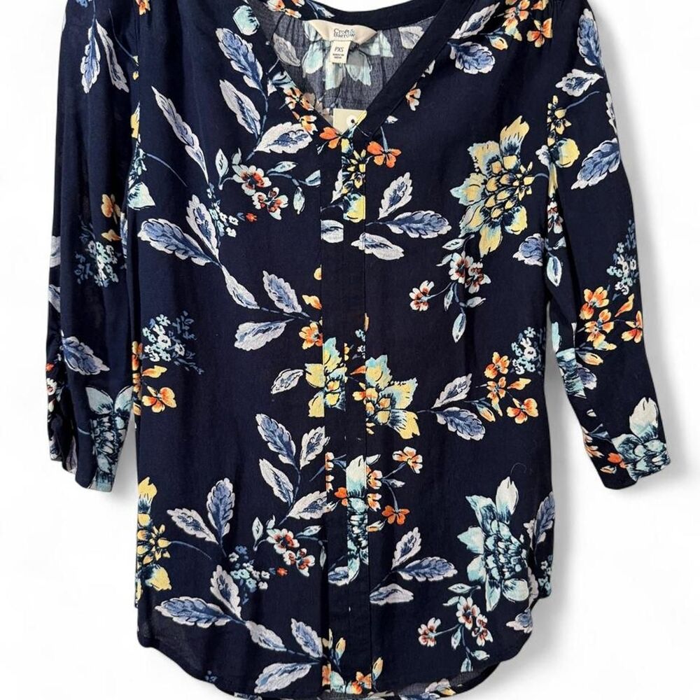 Croft-barrow Women's Blue and Navy Blouse